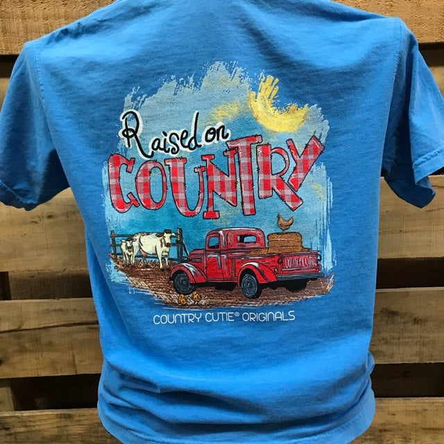 Southern Chics Raised on Country Comfort Colors T-Shirt - SimplyCuteTees
