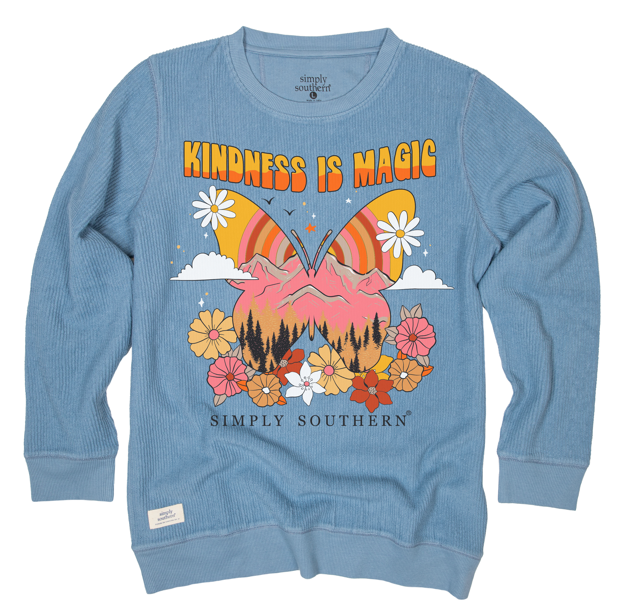 SALE Simply Southern Kindness Magic Long Sleeve Crew Sweatshirt - SimplyCuteTees