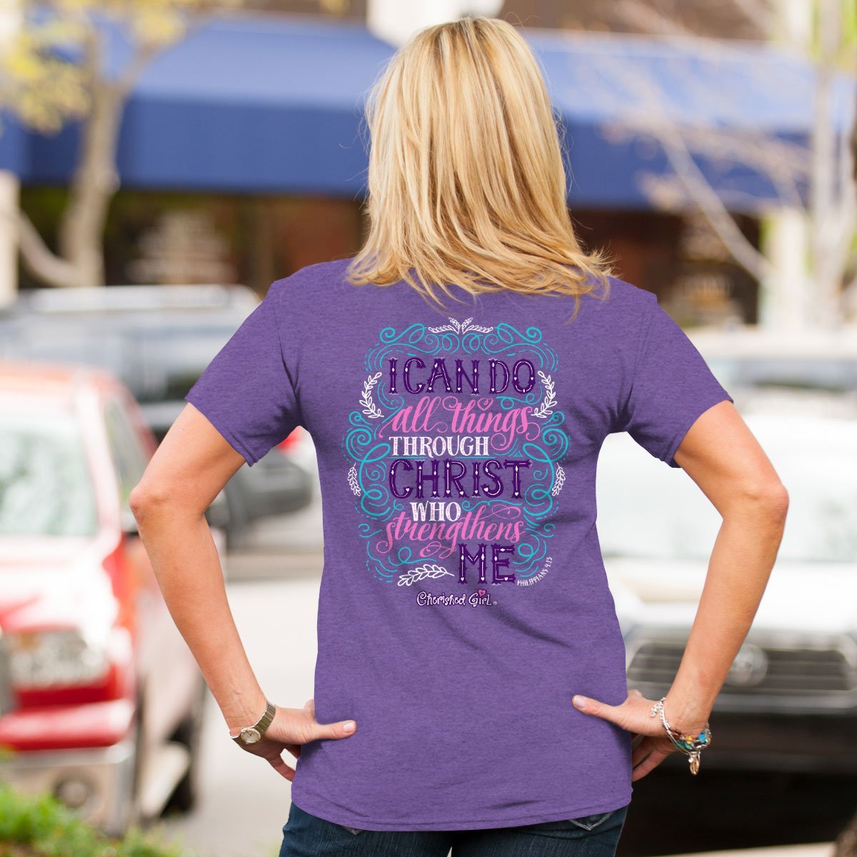 Cherished Girl I Can do All Through Christ Faith T-Shirt