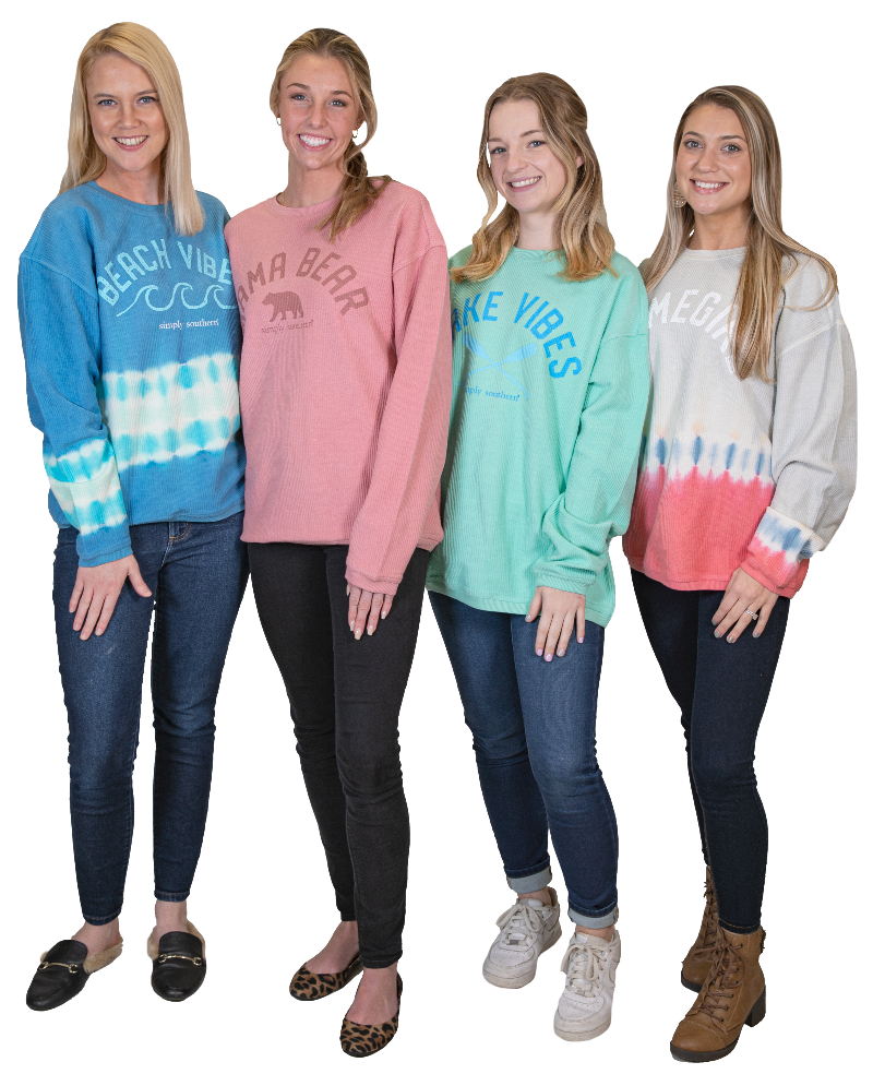 SALE Simply Southern Beach Vibes Coastal Beach Crew Long Sleeve Sweatshirt