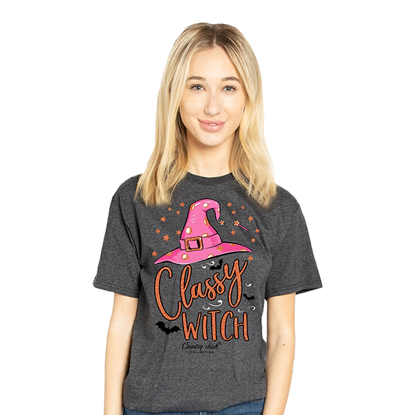SALE Simply Southern Classy Witch Halloween Fall T-Shirt