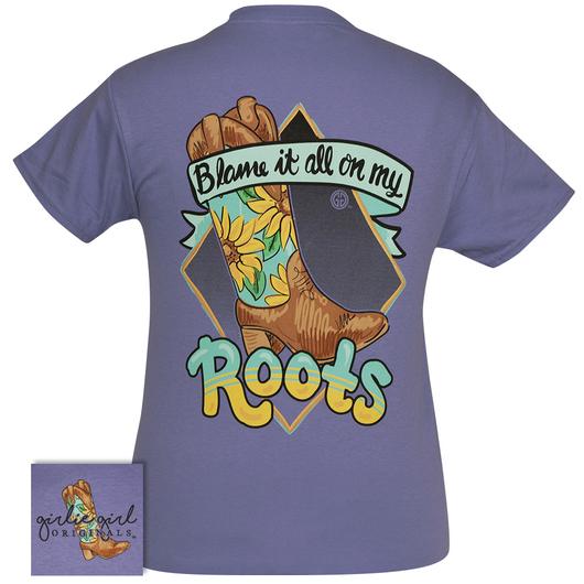 Girlie Girl Originals Preppy Blame It On Roots Boots T-Shirt