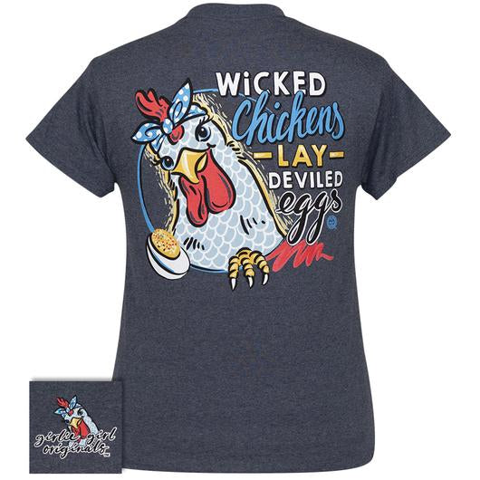 Girlie Girl Originals Preppy Wicked Chickens T-Shirt - SimplyCuteTees