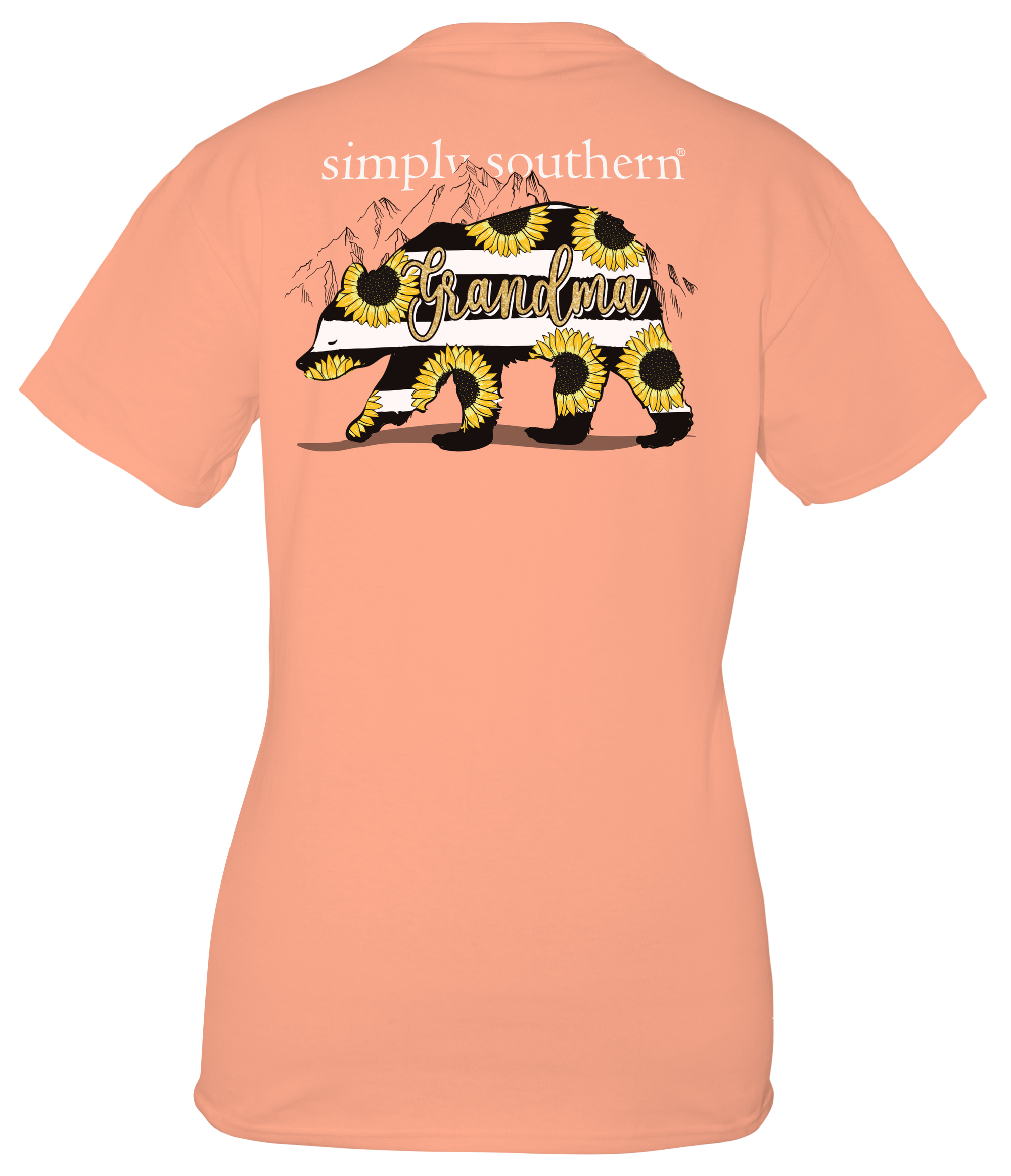 SALE Simply Southern Preppy Grandma Bear Sunflower T-Shirt
