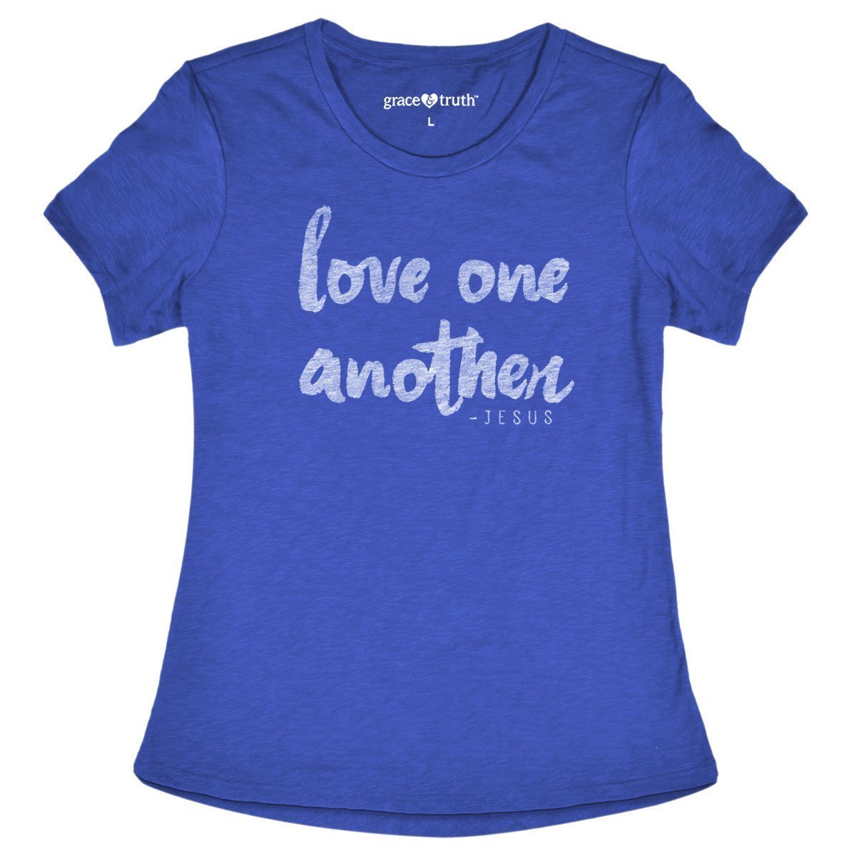 Cherished Girl Grace & Truth Love One Another -Jesus Girlie Christian Bright T Shirt - SimplyCuteTees