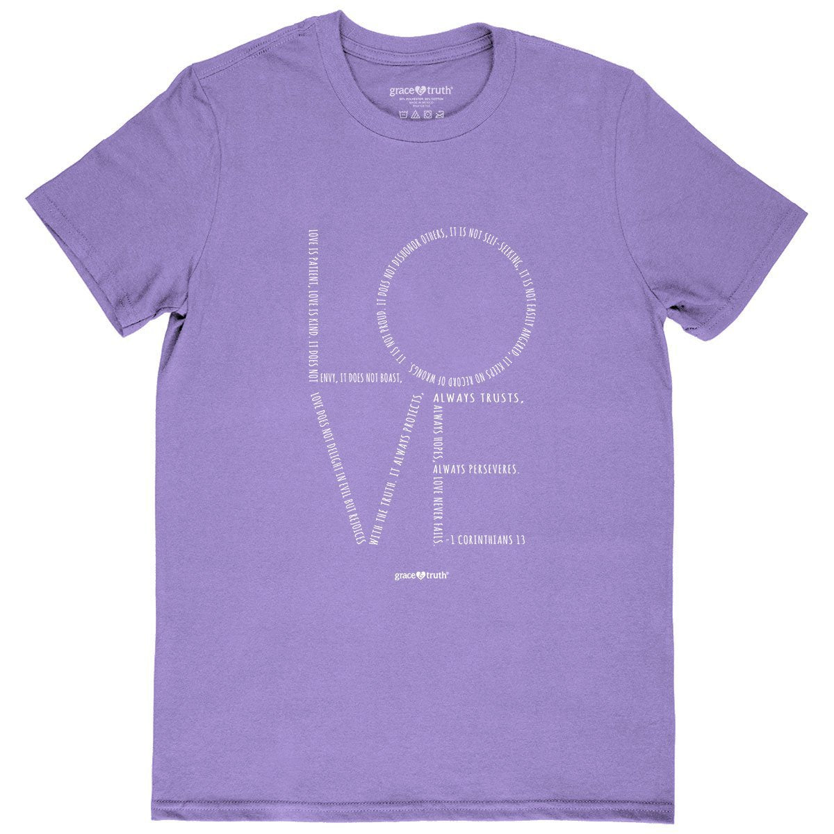 Cherished Girl Grace &amp; Truth Love Chapter Girlie Christian Bright T Shirt
