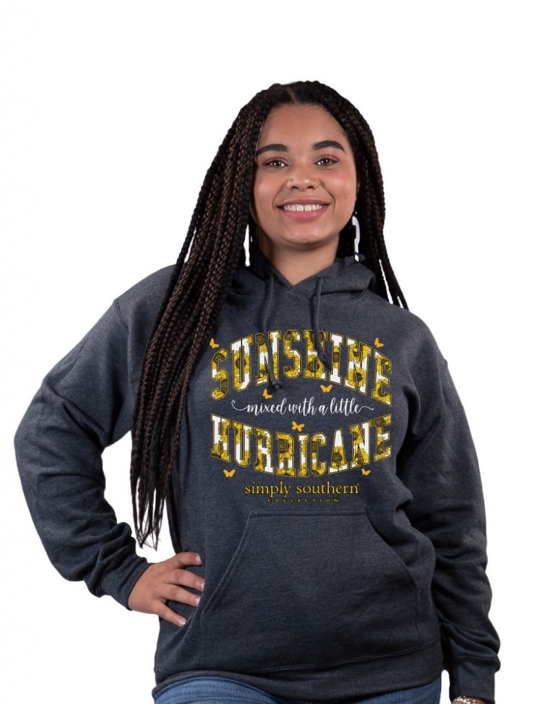 SALE Simply Southern Preppy Sunshine Hurricane Pullover Hoodie T-Shirt
