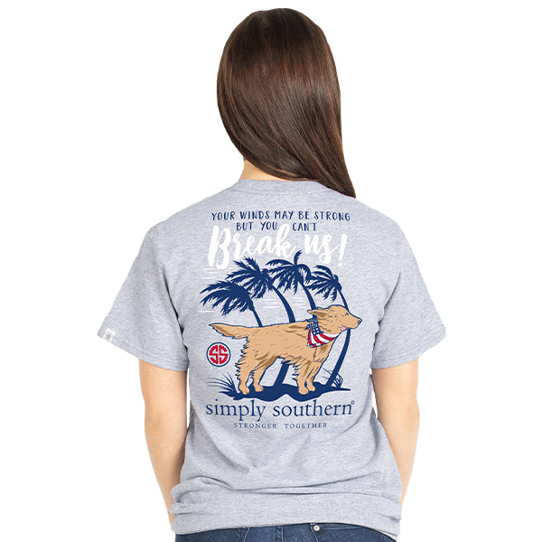 SALE Simply Southern Preppy Hurricane Winds Can't Break Us T-Shirt