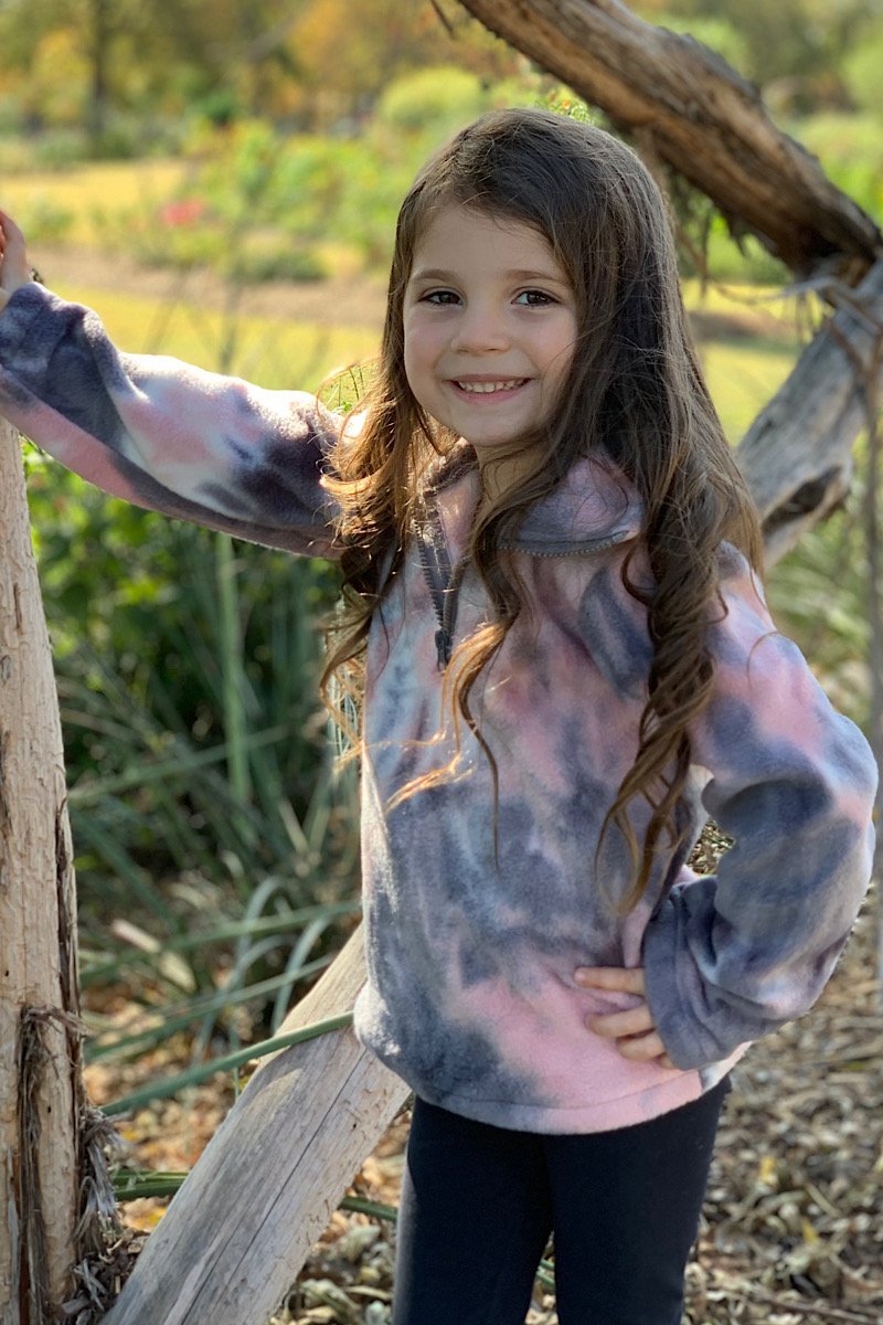 Mommy &amp; Me Baby Youth Fleece Tie Dye Jacket Sweater - SimplyCuteTees