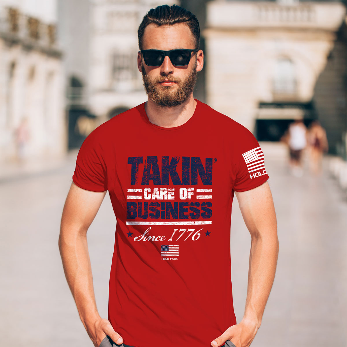 Hold Fast Takin' Care Of Business USA Unisex T-Shirt