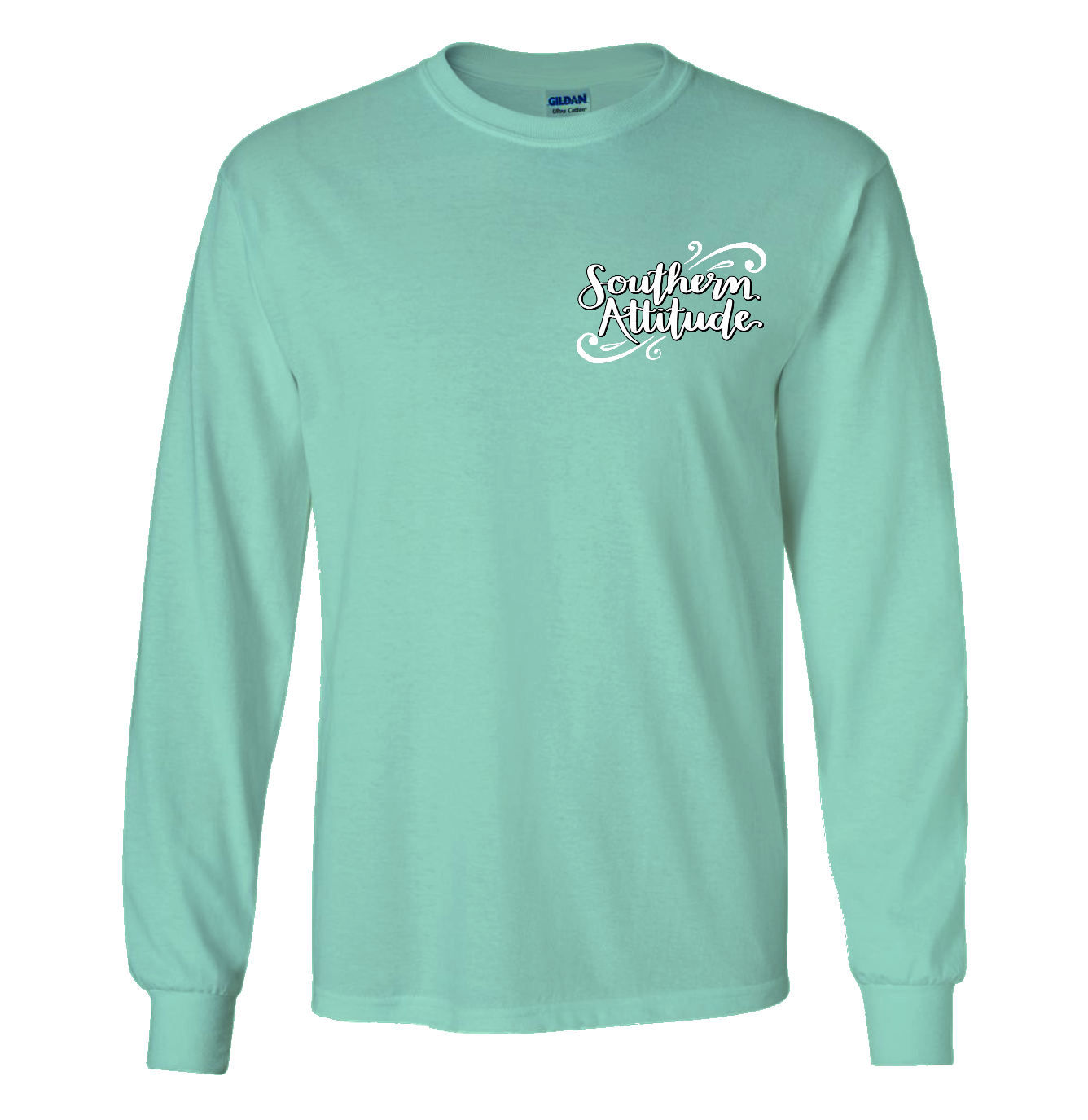 Southern Attitude Everything's Fine Cat Long Sleeve T-Shirt