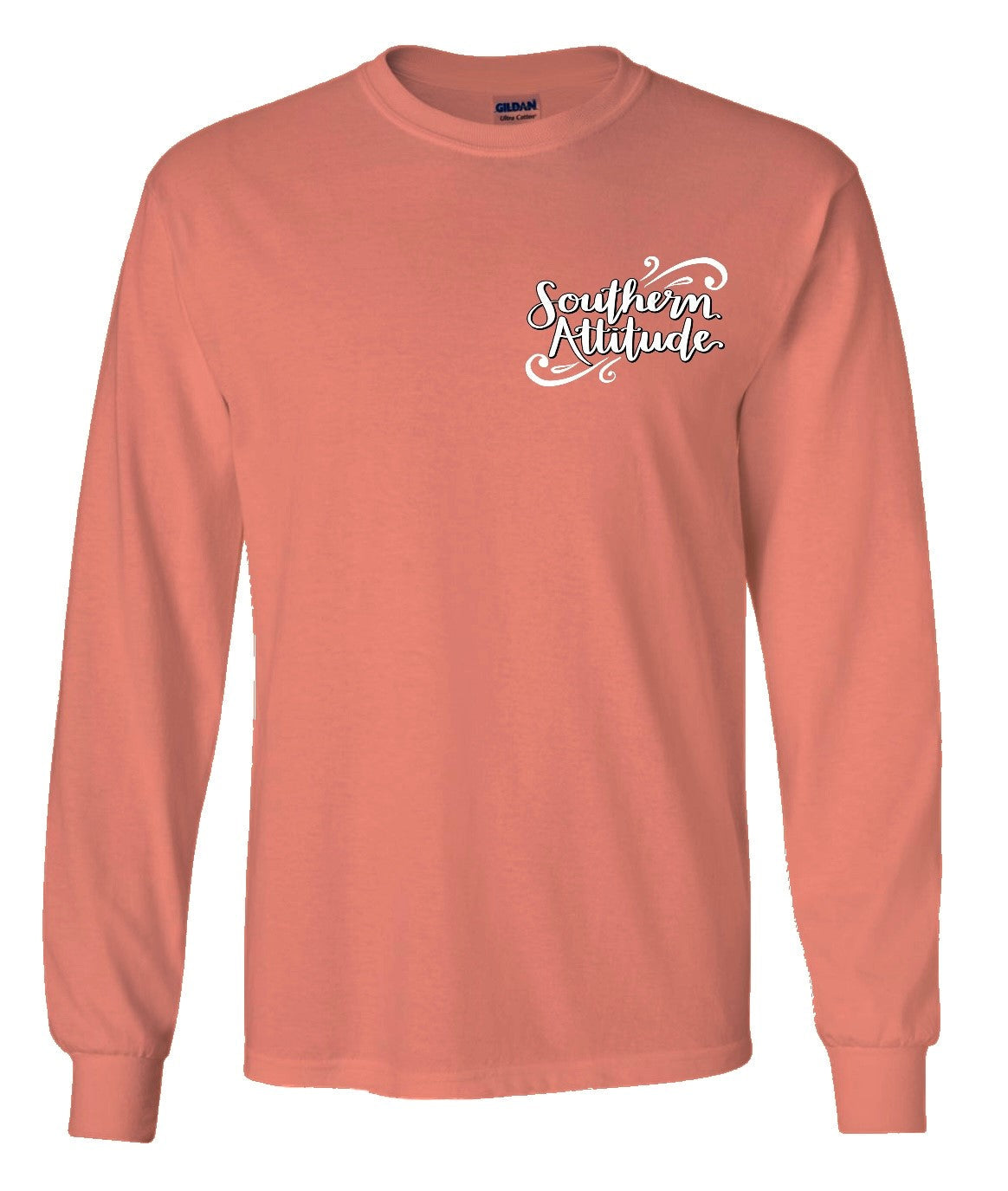 Southern Attitude Everything's Fine Cat Long Sleeve T-Shirt