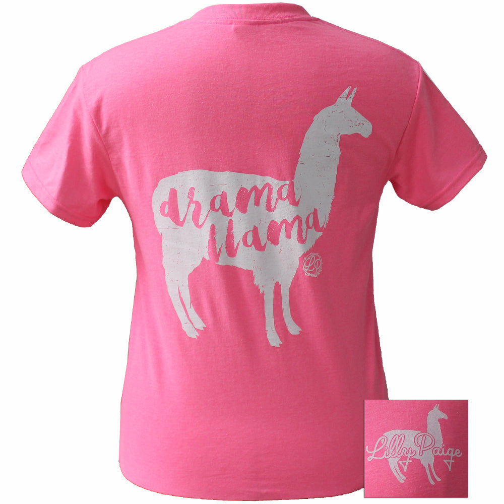 SALE Bjaxx Lilly Paige Drama Llama Girlie Bright T Shirt