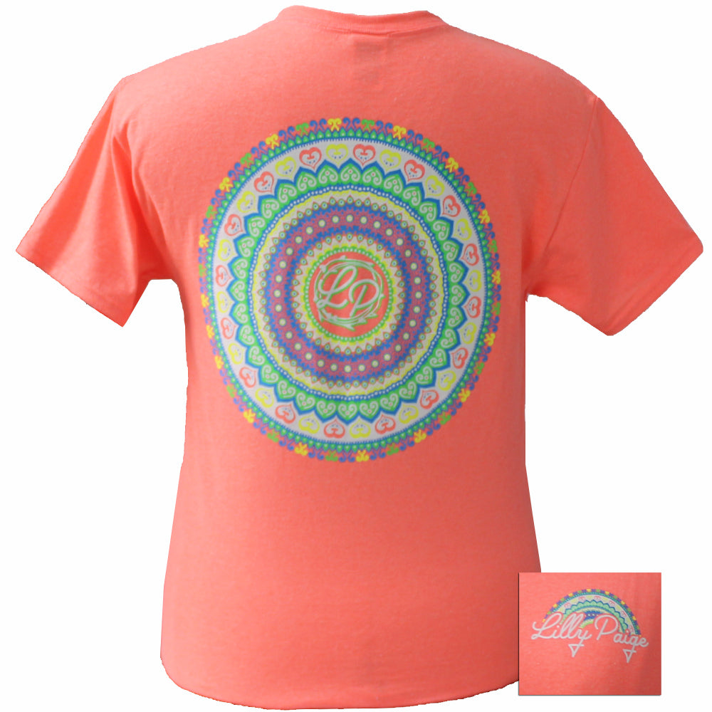SALE Bjaxx Lilly Paige Mandalla Heart Girlie Bright T Shirt