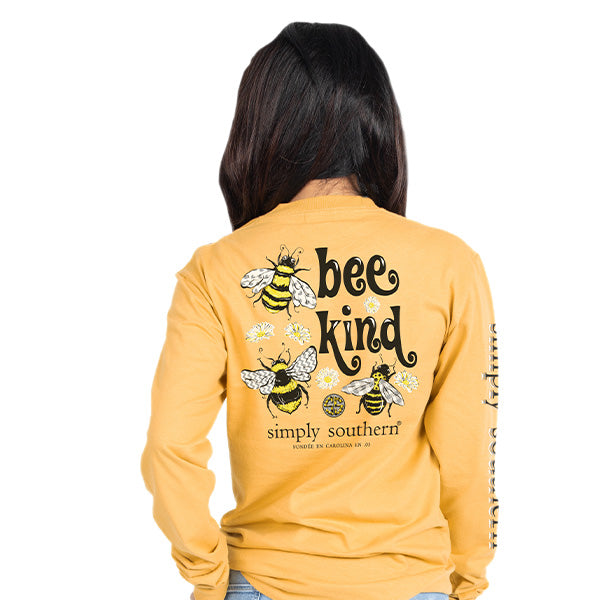 Simply Southern Preppy Bee Kind Long Sleeve T-Shirt