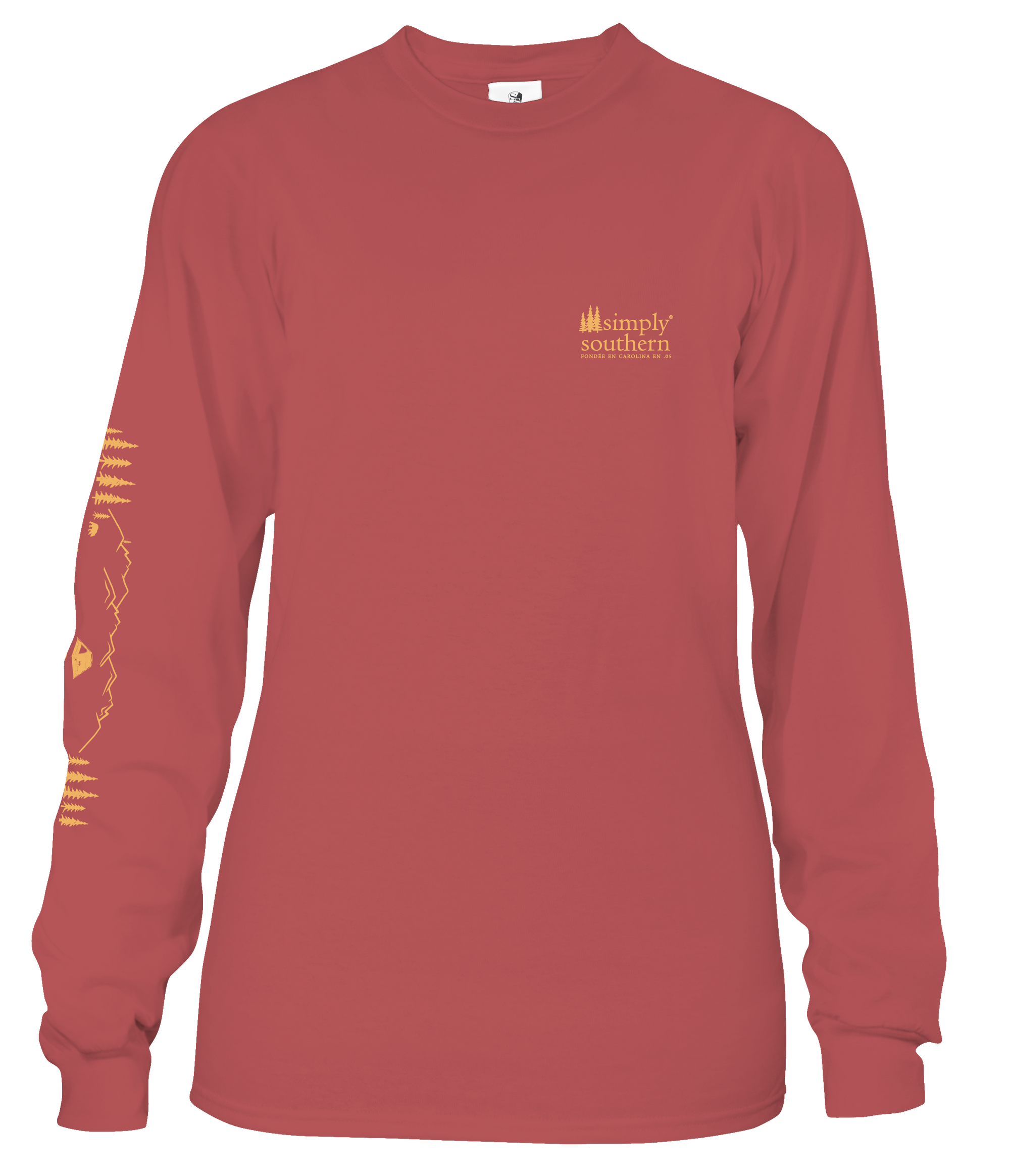 SALE Simply Southern Preppy Camp Mountains Fall Long Sleeve T-Shirt