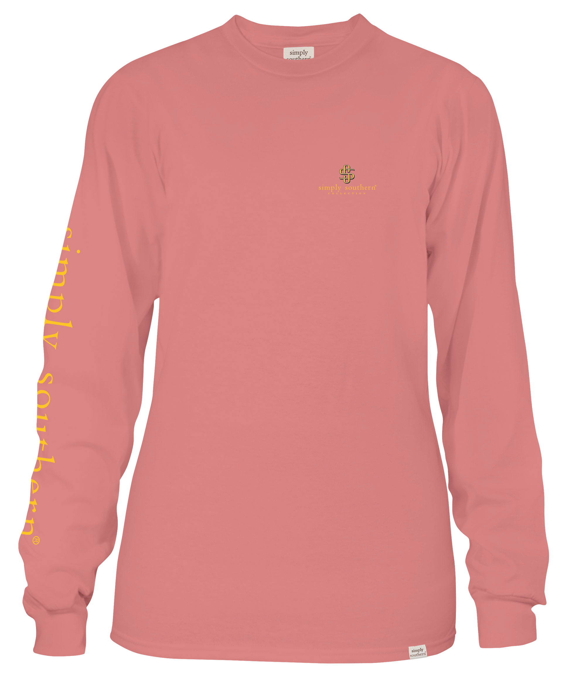 SALE Simply Southern Check Meout Cat Long Sleeve T-Shirt