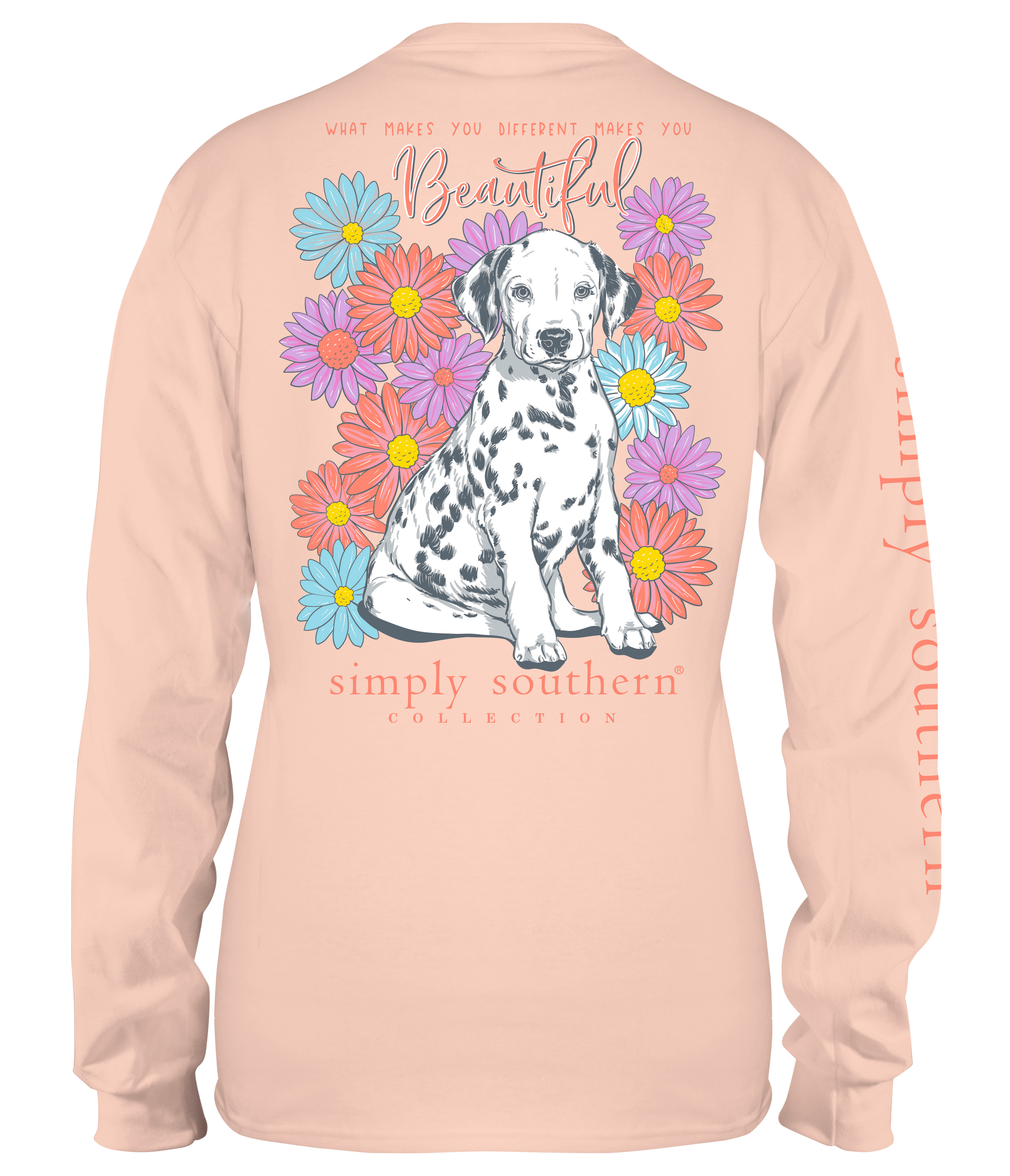 SALE Simply Southern Different Makes You Beautiful Long Sleeve T-Shirt - SimplyCuteTees