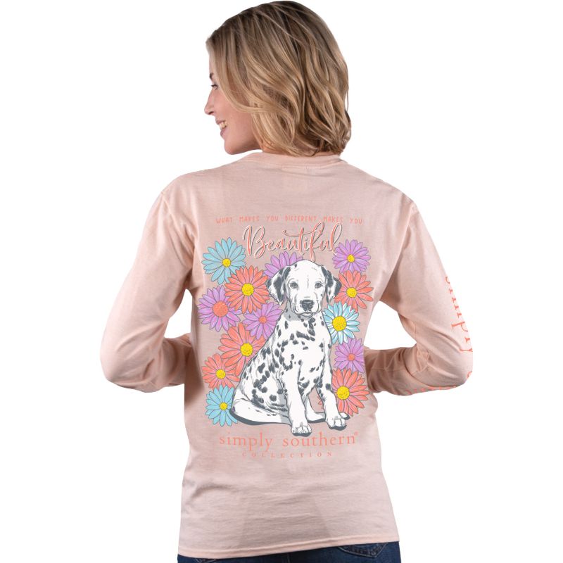 SALE Simply Southern Different Makes You Beautiful Long Sleeve T-Shirt - SimplyCuteTees