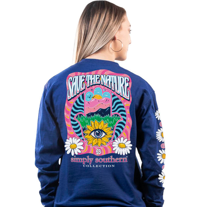 SALE Simply Southern Preppy Save The Nature Long Sleeve T-Shirt - SimplyCuteTees