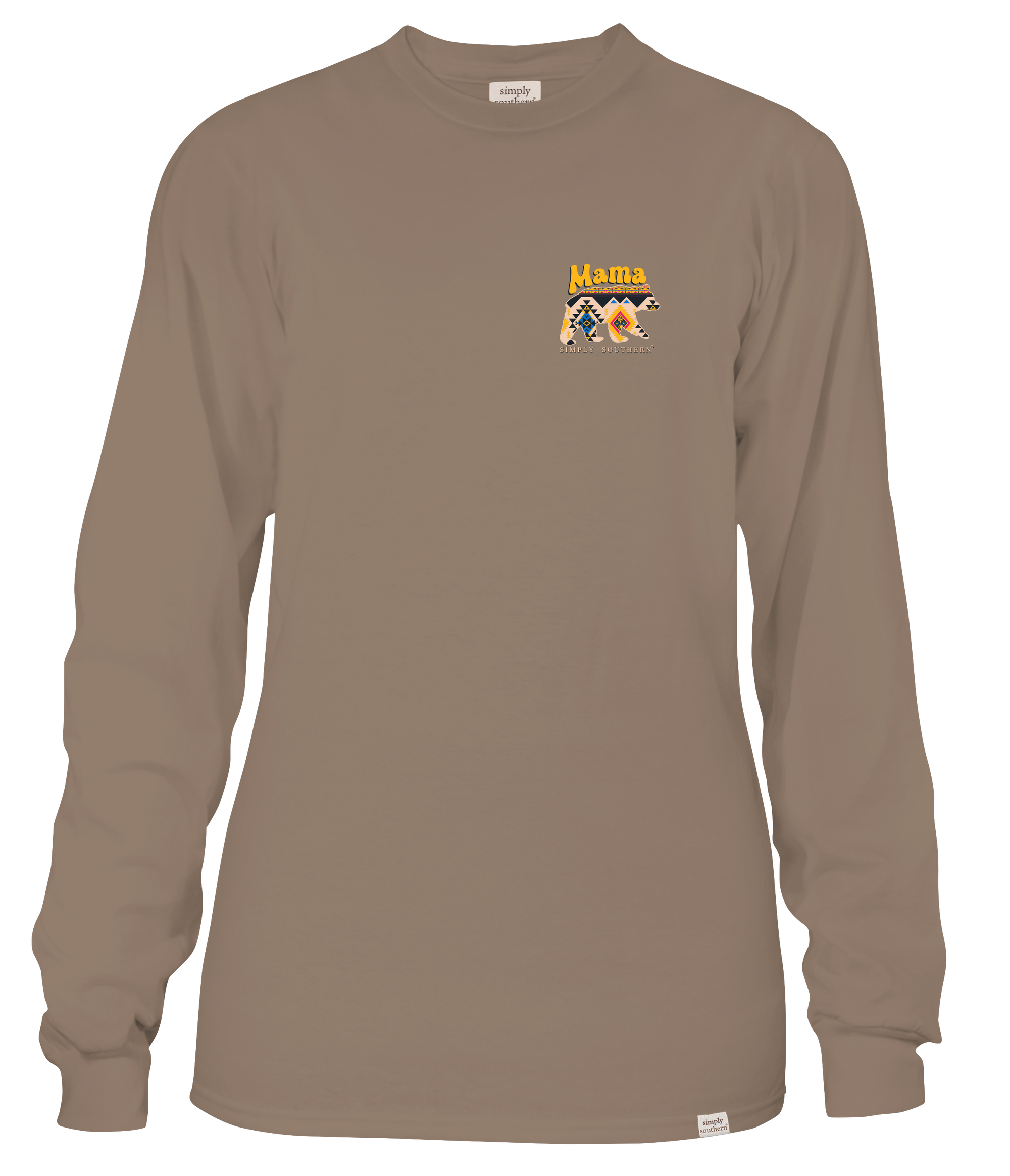 SALE Simply Southern Aztec Mama Bear Long Sleeve T-Shirt