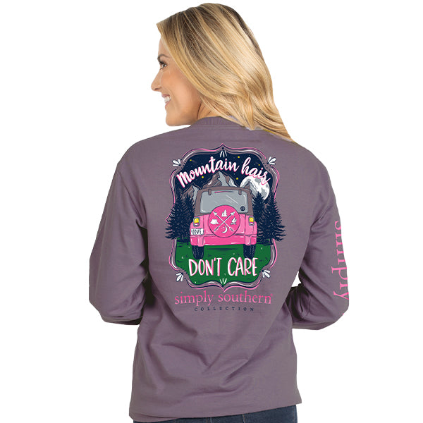 SALE Simply Southern Preppy Mountain Hair Long Sleeve T-Shirt - SimplyCuteTees