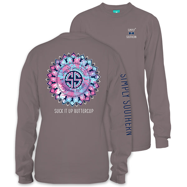 SALE Youth Simply Southern Preppy Suck It Up Buttercup Long Sleeve T-Shirt