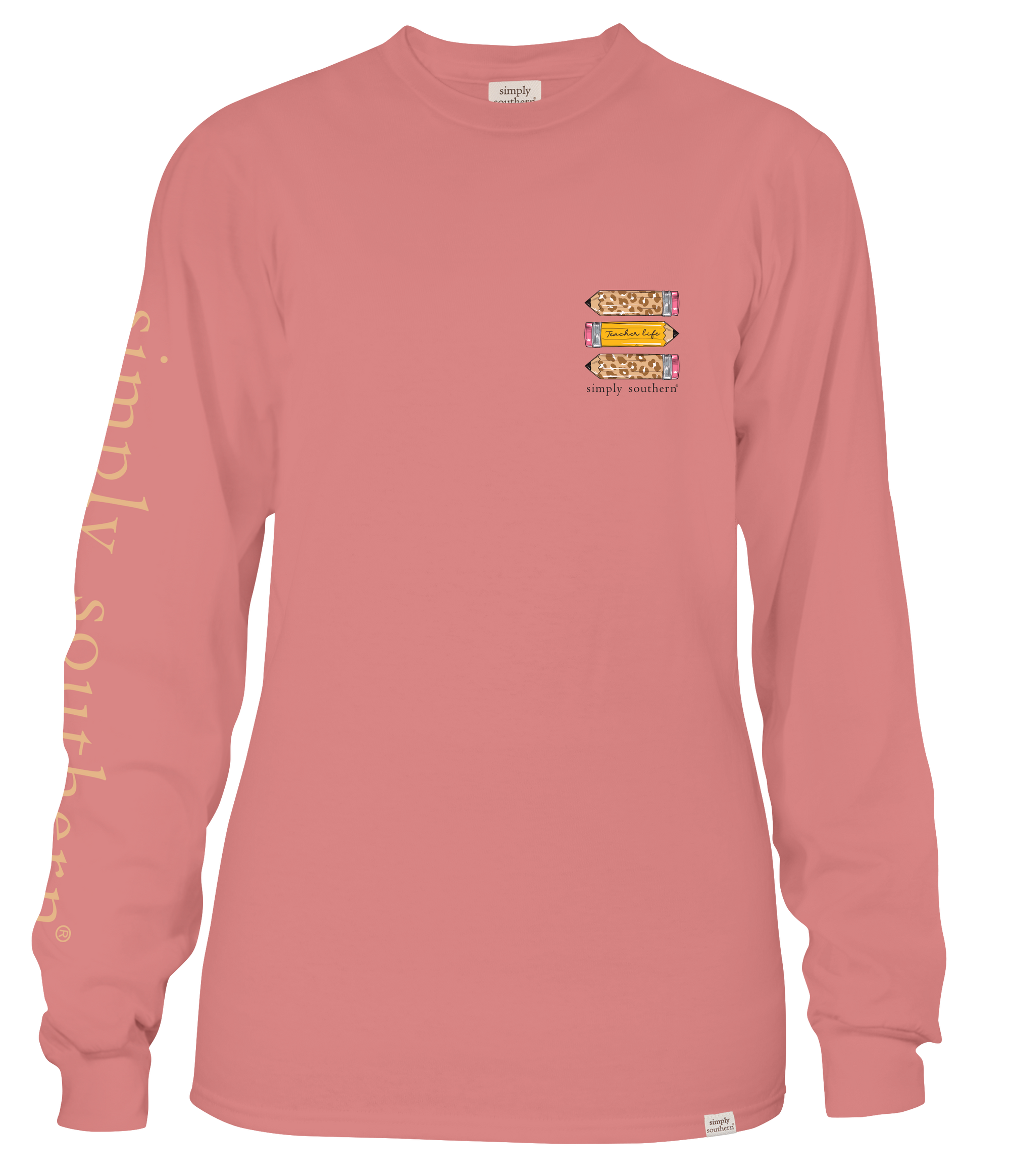 Simply Southern Teach Love Inspire Teacher Long Sleeve T-Shirt
