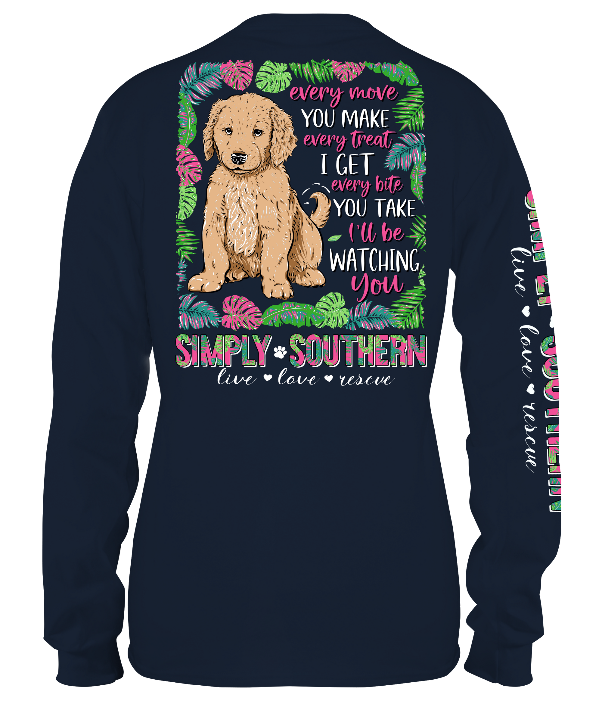 SALE Simply Southern Watching You Dog Long Sleeve T-Shirt