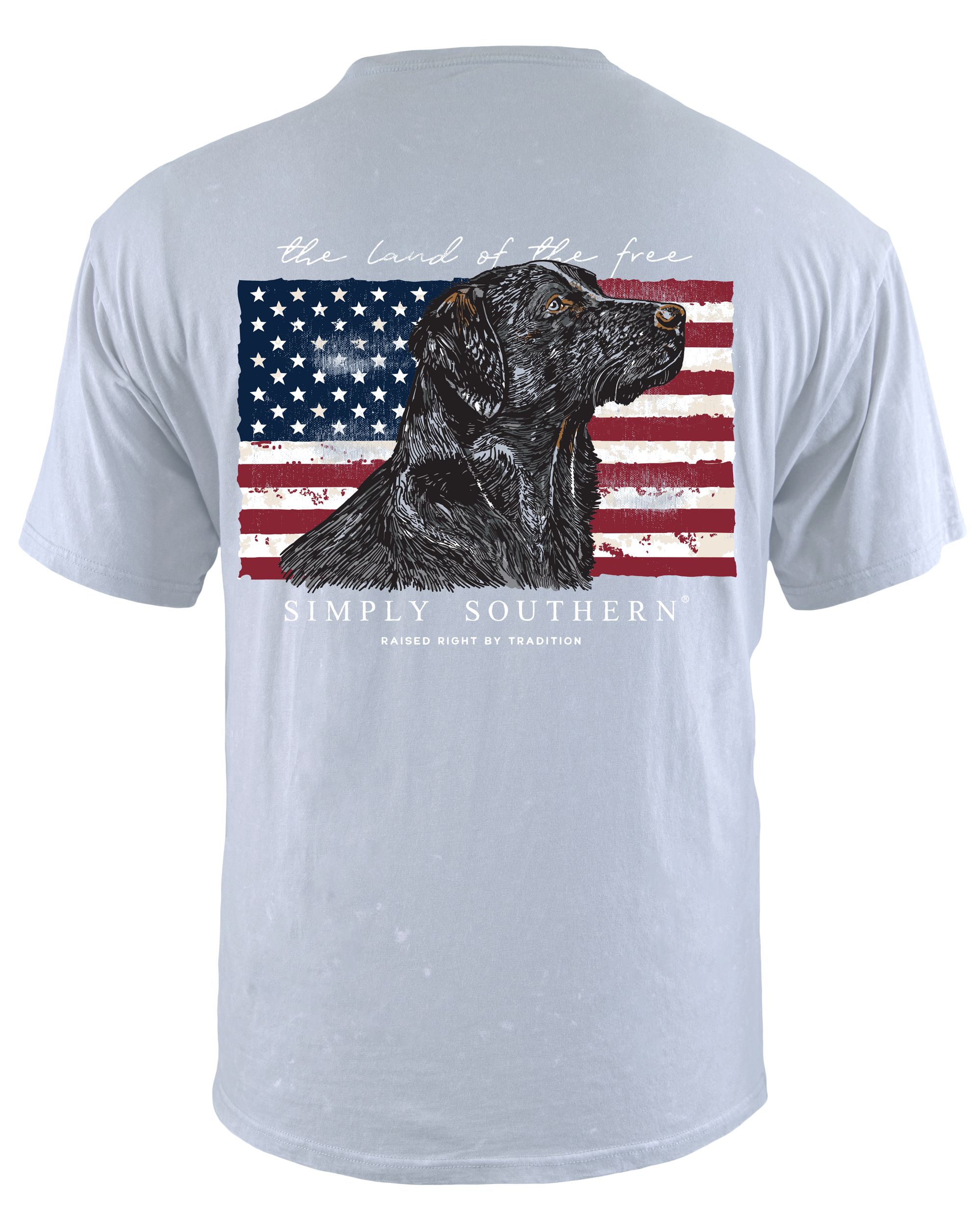 Simply Southern USA Flag Dog Unisex T-Shirt