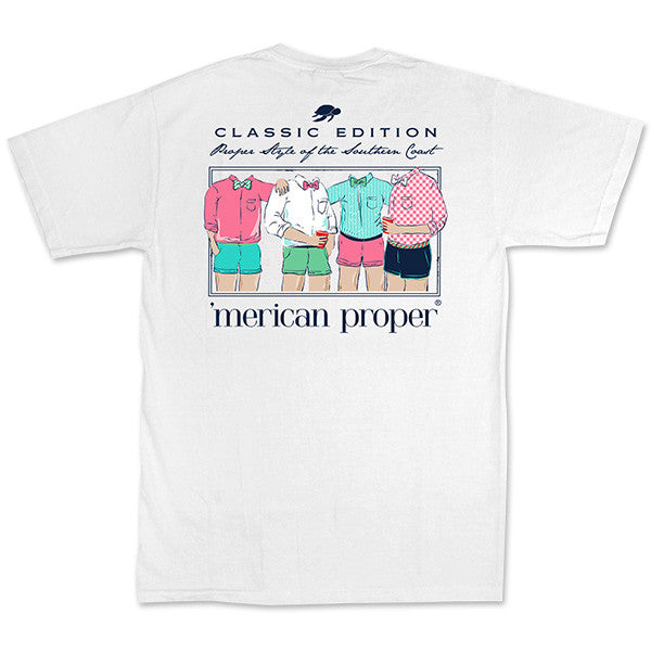Merican Proper Southern Classic Gents Pigment Dyed Unisex T-Shirt