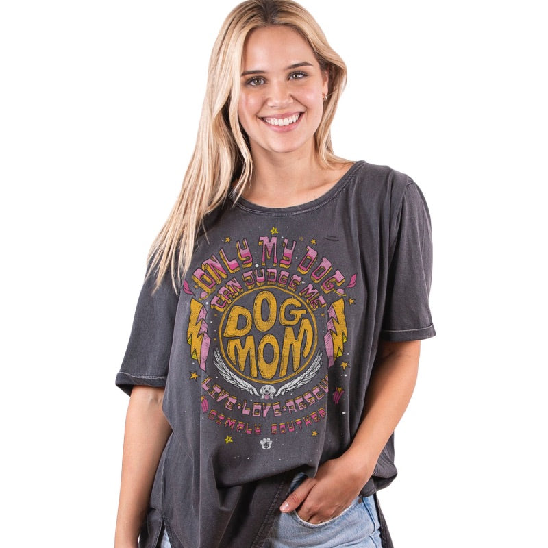 Simply Southern Dog Mom Over Sized Vintage T-Shirt