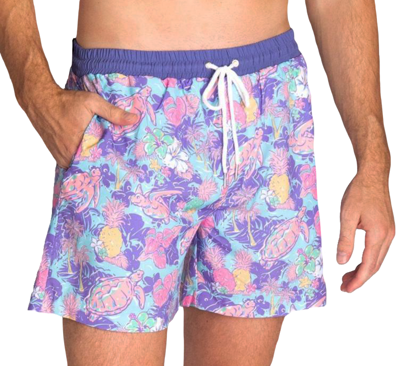 Simply Southern Island Print Guys Shorts Swim trunks