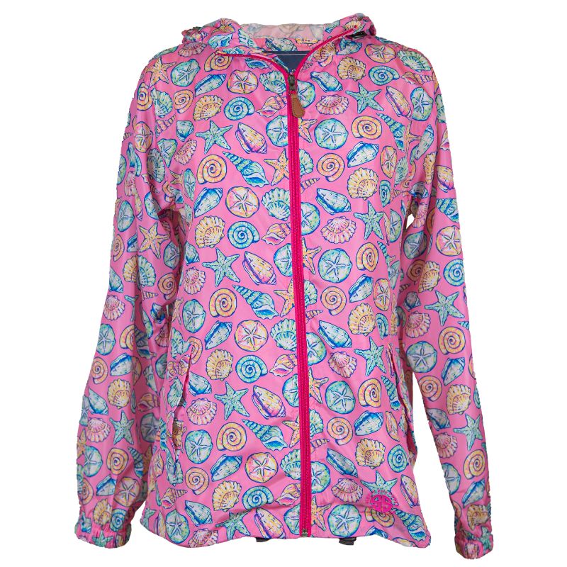 Simply Southern Sea Shells Rain Jacket