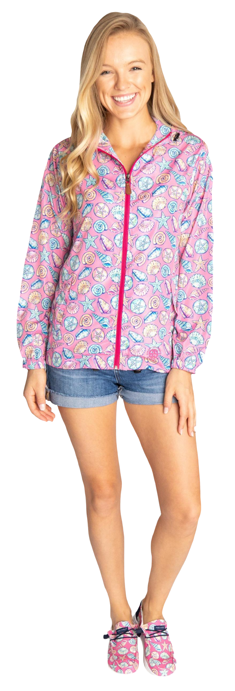 Simply Southern Sea Shells Rain Jacket