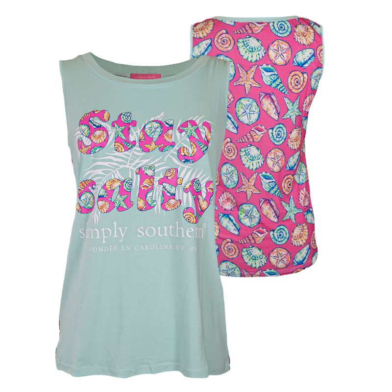 Simply Southern Preppy Salty Beach Tank Top