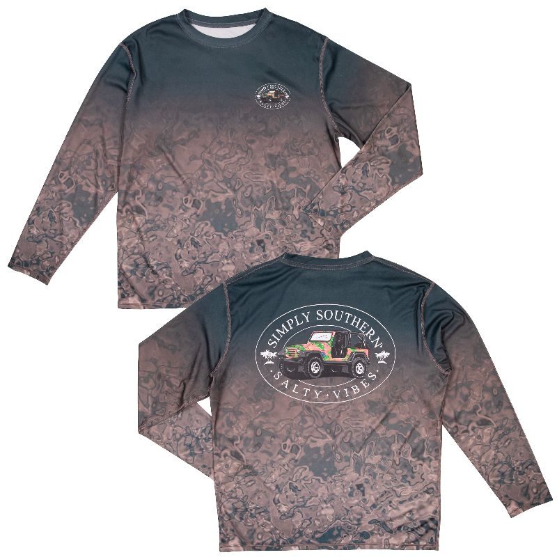 Simply Southern Salty Rash Guard Swim UV Protection Unisex Long Sleeve T-Shirt