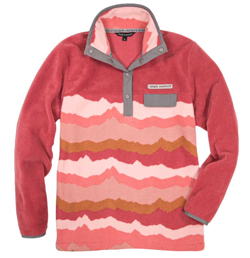SALE Simply Southern Classic Mountain Fleece Long Sleeve Crew Sweatshirt
