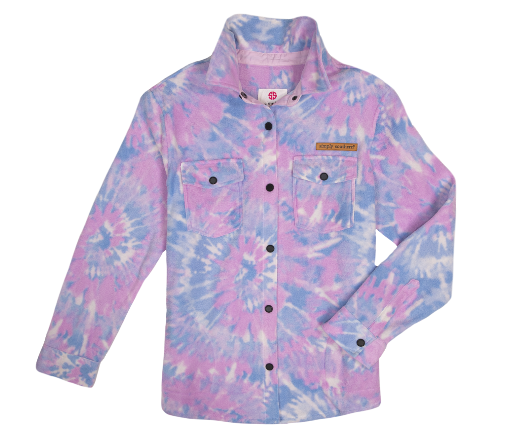 Simply Southern Swirl Purple Jacket Shacket - SimplyCuteTees