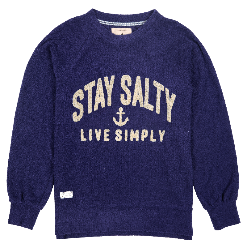 SALE Simply Southern Salty Terry Crew Long Sleeve Sweatshirt