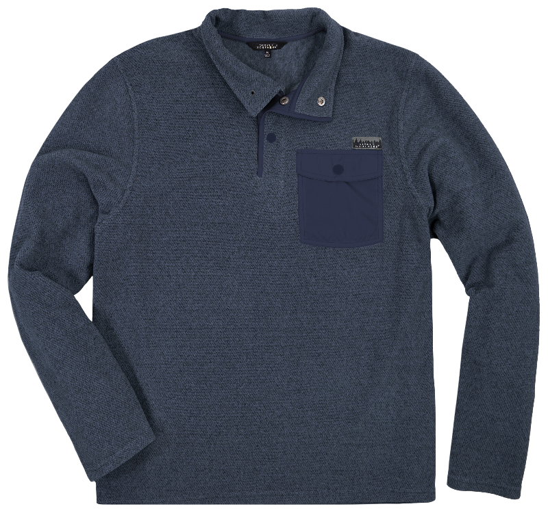 Simply Southern Blue Snap Pullover Sweater Unisex Jacket