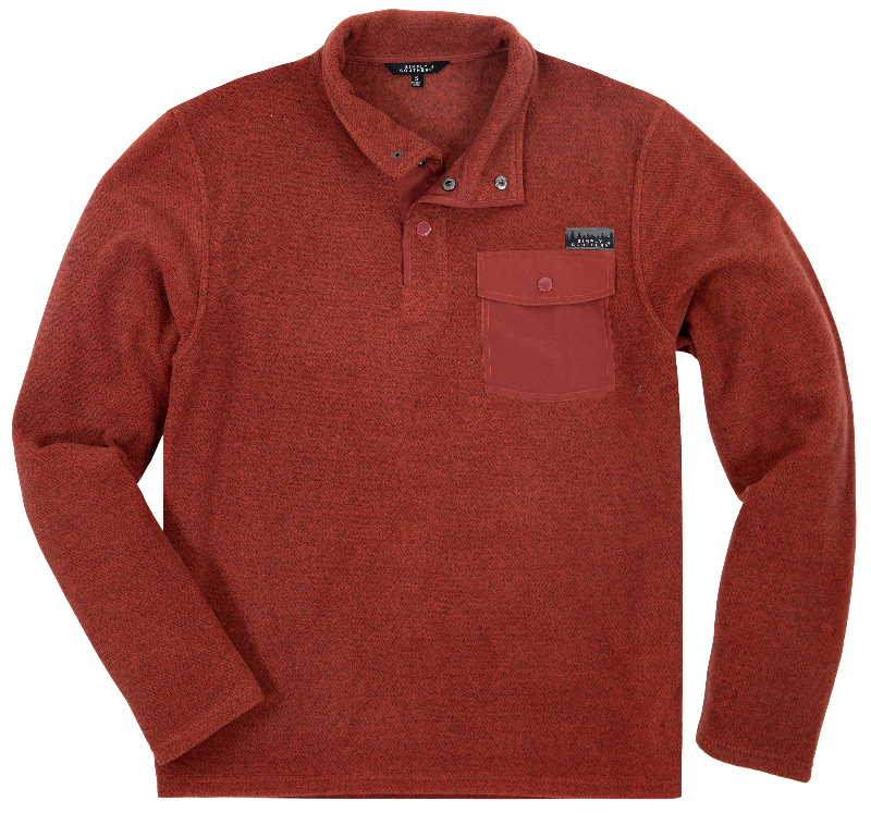 Simply Southern Brick Snap Pullover Sweater Unisex Jacket