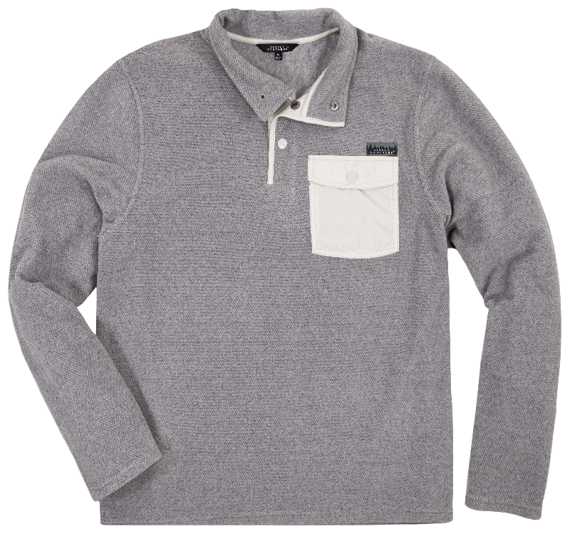 Simply Southern Grey Snap Pullover Sweater Unisex Jacket