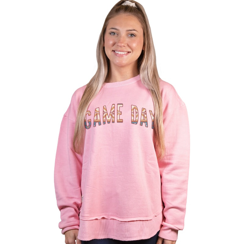 SALE Simply Southern Game Day Long Sleeve Crew Sweatshirt - SimplyCuteTees