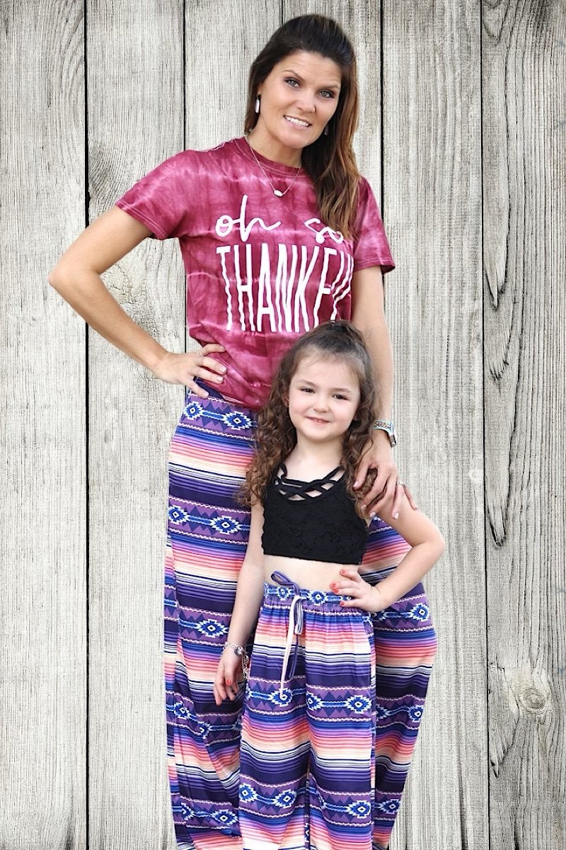 Mommy & Me Baby Youth Aztec Printed Pajama Pants - SimplyCuteTees