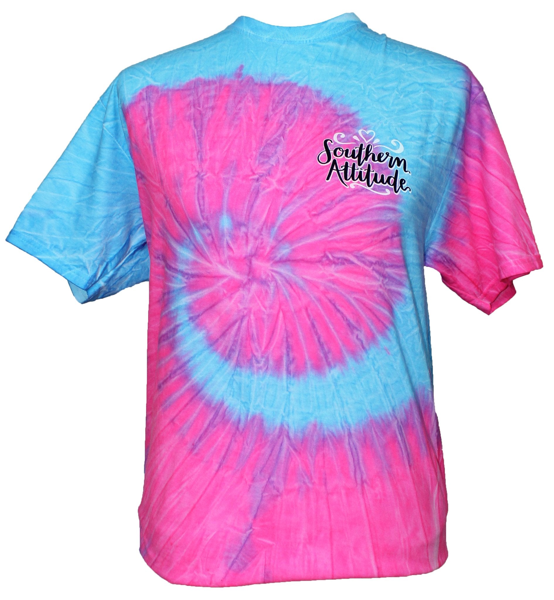 Southern Attitude Tortuga Moon Good Heart Lil Mean Tie Dye T-Shirt