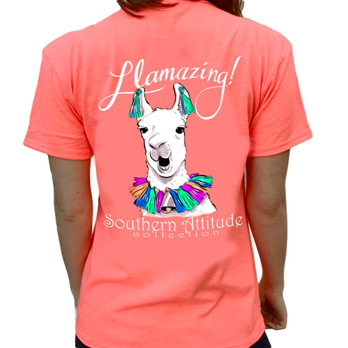 Southern Attitude Preppy Amazing Llama T-Shirt - SimplyCuteTees