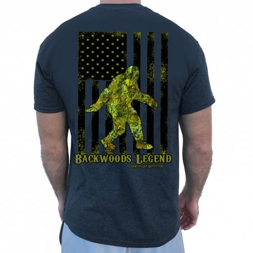 Country Life USA Backwoods Legend Bigfoot Unisex T-Shirt - SimplyCuteTees