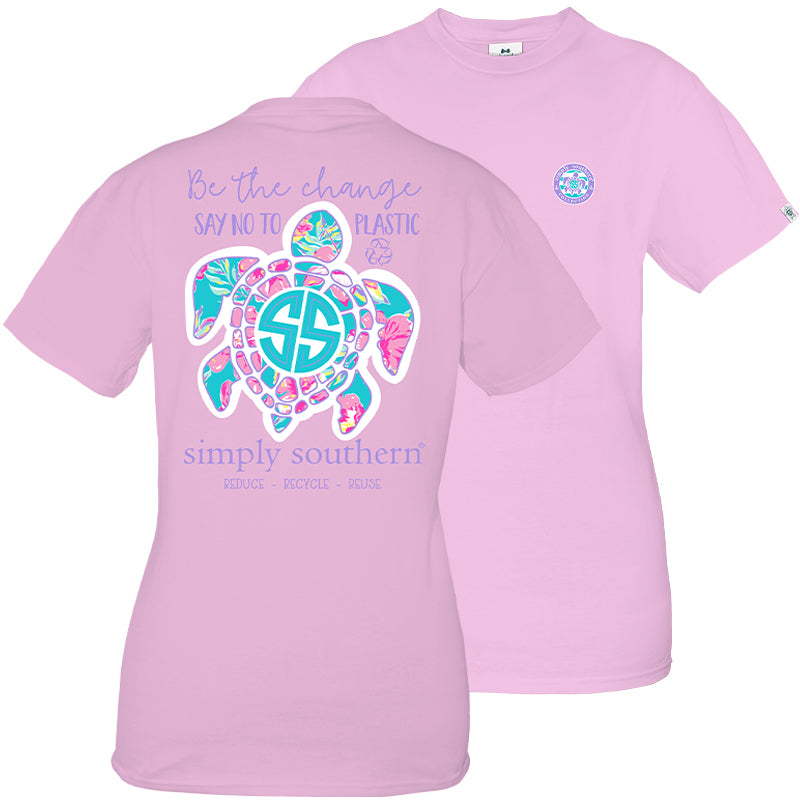 SALE Simply Southern Preppy Save The Turtles Be The Change Turtle T-Shirt