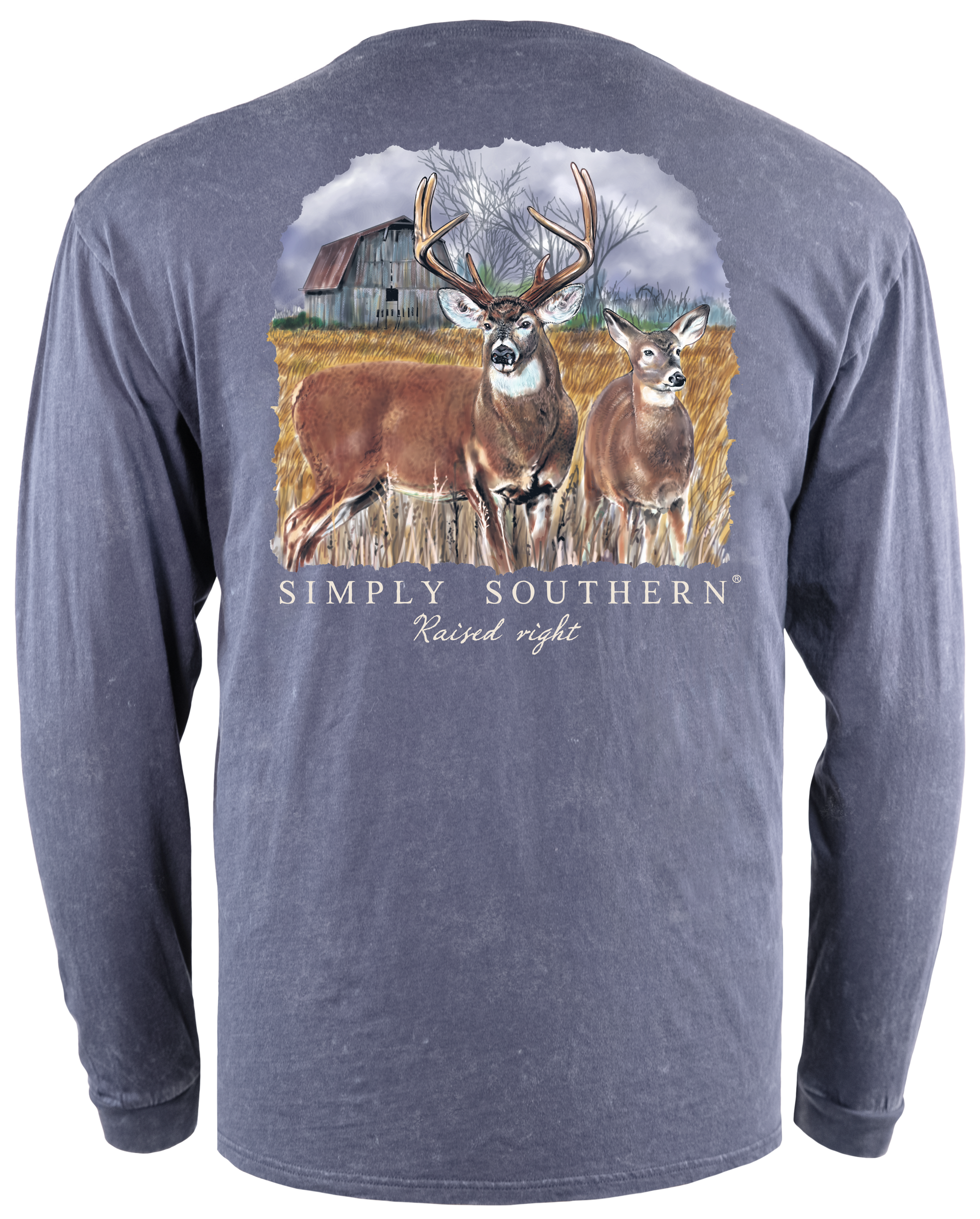 Simply Southern Deer Indigo Unisex Long Sleeve T-Shirt